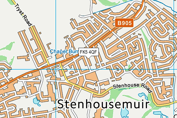 FK5 4QF map - OS VectorMap District (Ordnance Survey)