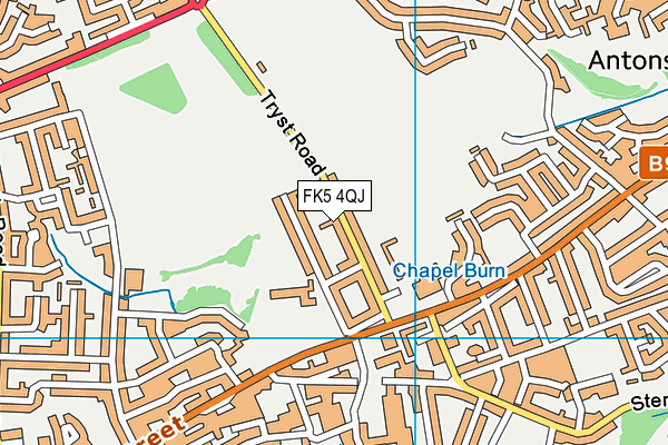 FK5 4QJ map - OS VectorMap District (Ordnance Survey)
