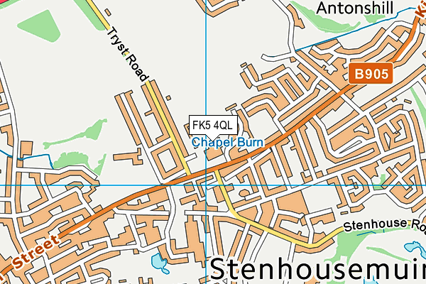 FK5 4QL map - OS VectorMap District (Ordnance Survey)