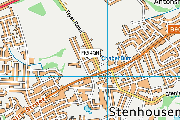 FK5 4QN map - OS VectorMap District (Ordnance Survey)