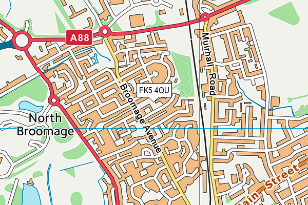 FK5 4QU map - OS VectorMap District (Ordnance Survey)