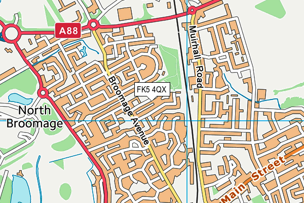 FK5 4QX map - OS VectorMap District (Ordnance Survey)