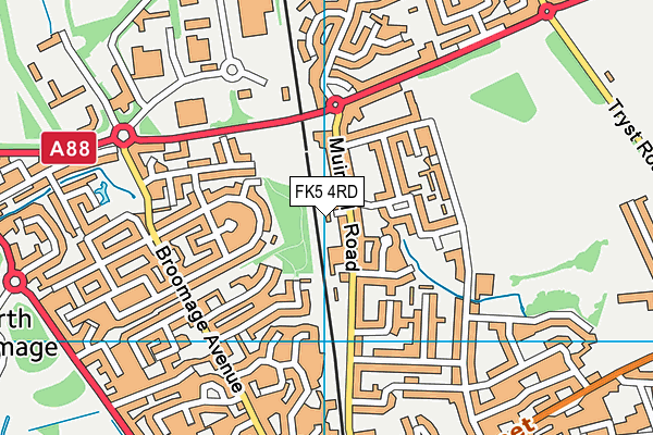 FK5 4RD map - OS VectorMap District (Ordnance Survey)