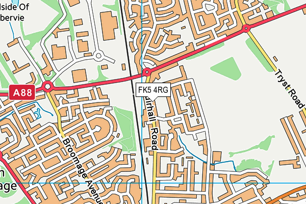 FK5 4RG map - OS VectorMap District (Ordnance Survey)