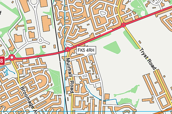 FK5 4RH map - OS VectorMap District (Ordnance Survey)