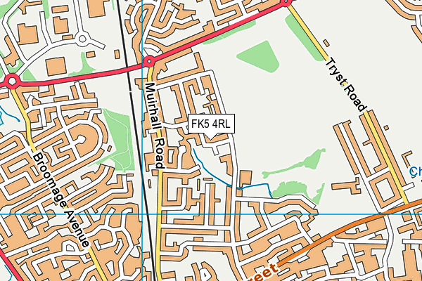 FK5 4RL map - OS VectorMap District (Ordnance Survey)