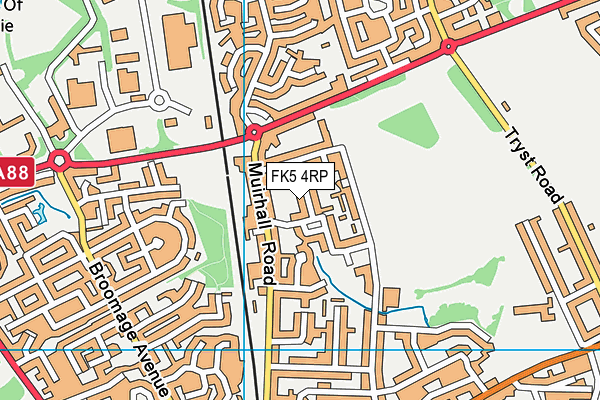 FK5 4RP map - OS VectorMap District (Ordnance Survey)