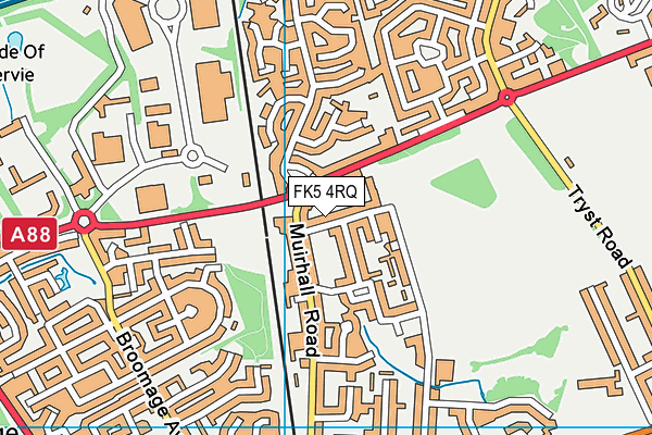 FK5 4RQ map - OS VectorMap District (Ordnance Survey)