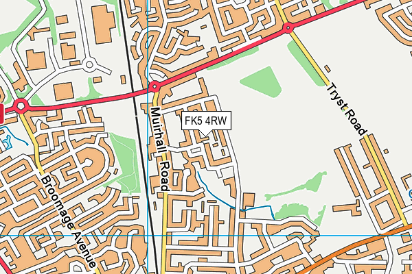 FK5 4RW map - OS VectorMap District (Ordnance Survey)