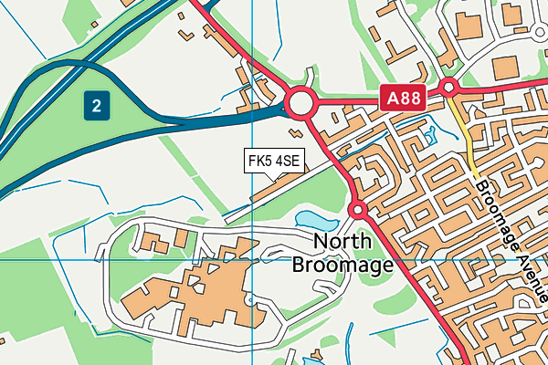 FK5 4SE map - OS VectorMap District (Ordnance Survey)