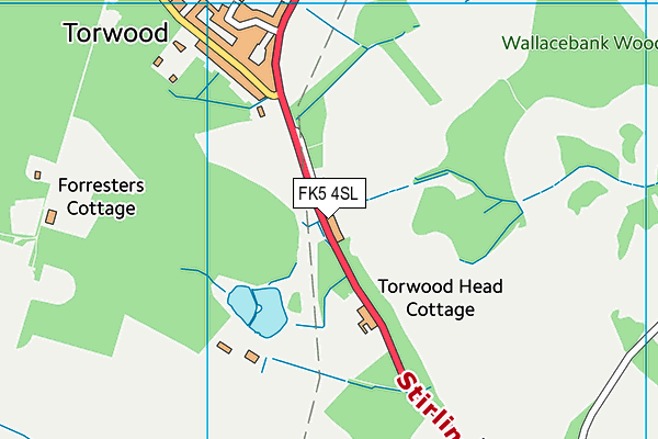 FK5 4SL map - OS VectorMap District (Ordnance Survey)