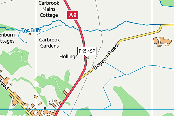 FK5 4SP map - OS VectorMap District (Ordnance Survey)