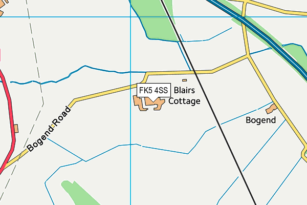 FK5 4SS map - OS VectorMap District (Ordnance Survey)