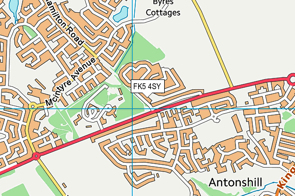 FK5 4SY map - OS VectorMap District (Ordnance Survey)