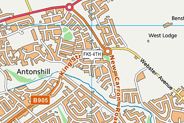 FK5 4TH map - OS VectorMap District (Ordnance Survey)