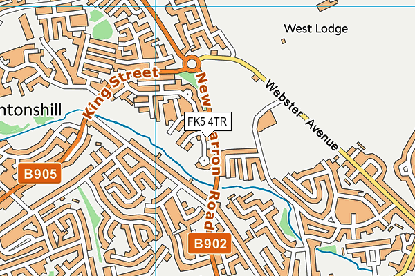 FK5 4TR map - OS VectorMap District (Ordnance Survey)