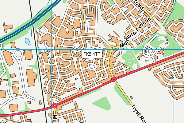 FK5 4TT map - OS VectorMap District (Ordnance Survey)
