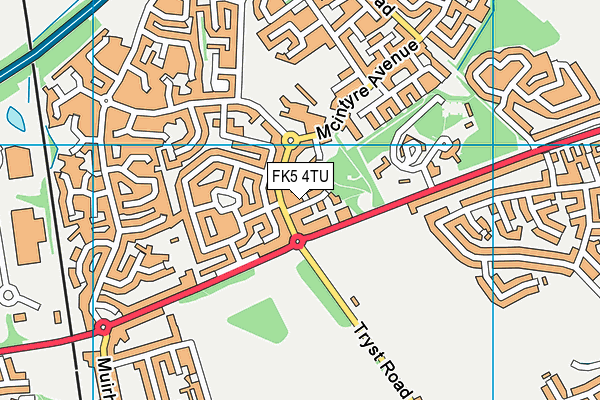 FK5 4TU map - OS VectorMap District (Ordnance Survey)