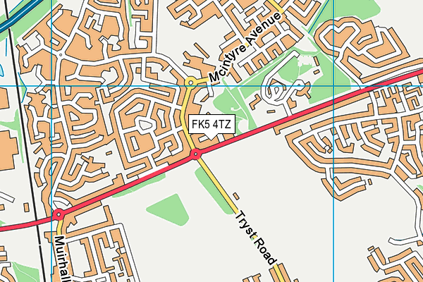 FK5 4TZ map - OS VectorMap District (Ordnance Survey)