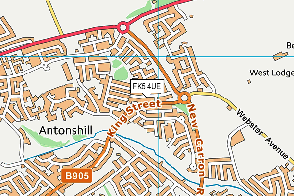 FK5 4UE map - OS VectorMap District (Ordnance Survey)