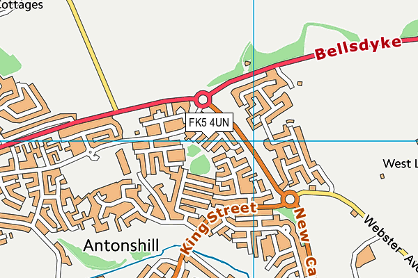 FK5 4UN map - OS VectorMap District (Ordnance Survey)