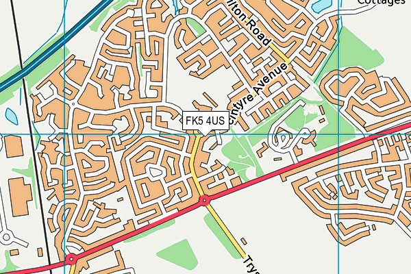 FK5 4US map - OS VectorMap District (Ordnance Survey)