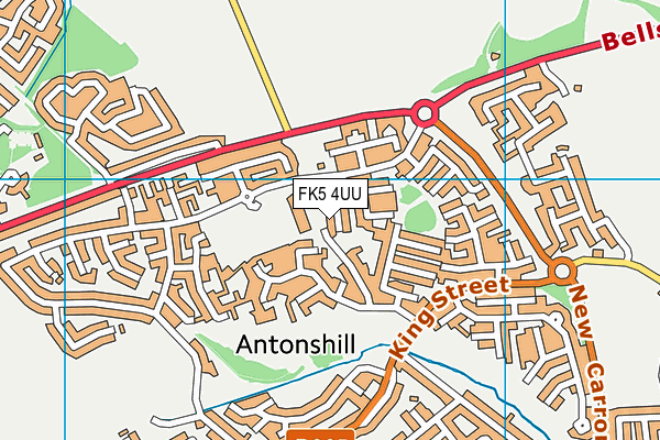 FK5 4UU map - OS VectorMap District (Ordnance Survey)