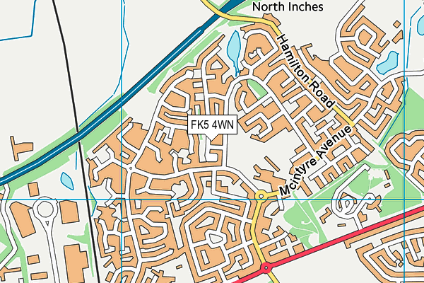 FK5 4WN map - OS VectorMap District (Ordnance Survey)