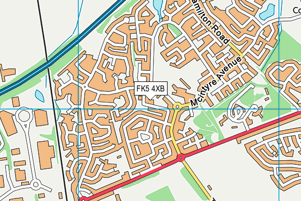 FK5 4XB map - OS VectorMap District (Ordnance Survey)