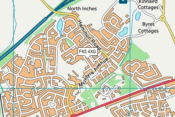 FK5 4XG map - OS VectorMap District (Ordnance Survey)