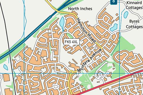 FK5 4XL map - OS VectorMap District (Ordnance Survey)