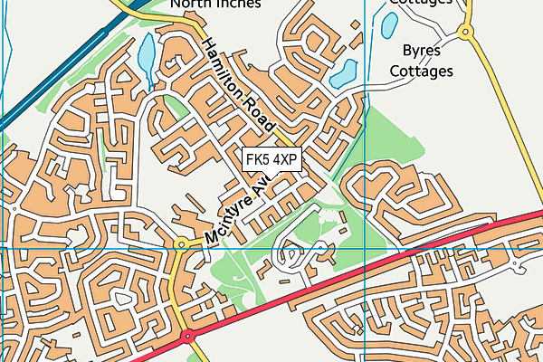 FK5 4XP map - OS VectorMap District (Ordnance Survey)