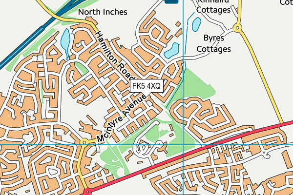 FK5 4XQ map - OS VectorMap District (Ordnance Survey)