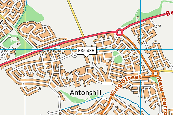 FK5 4XR map - OS VectorMap District (Ordnance Survey)