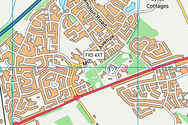 FK5 4XT map - OS VectorMap District (Ordnance Survey)