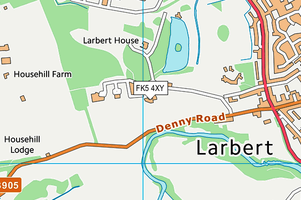 FK5 4XY map - OS VectorMap District (Ordnance Survey)