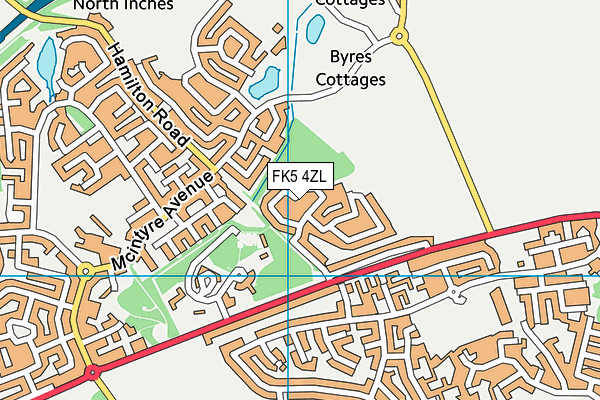 FK5 4ZL map - OS VectorMap District (Ordnance Survey)