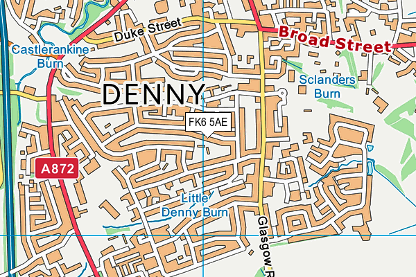 FK6 5AE map - OS VectorMap District (Ordnance Survey)