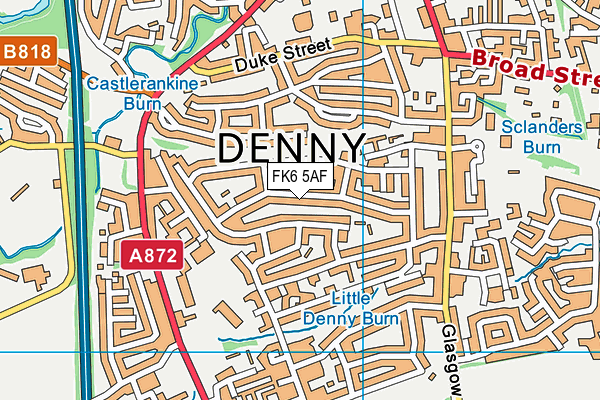 FK6 5AF map - OS VectorMap District (Ordnance Survey)