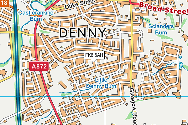 FK6 5AH map - OS VectorMap District (Ordnance Survey)