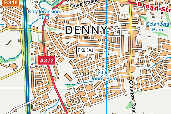 FK6 5AJ map - OS VectorMap District (Ordnance Survey)