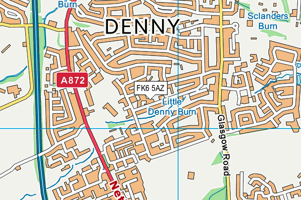 FK6 5AZ map - OS VectorMap District (Ordnance Survey)
