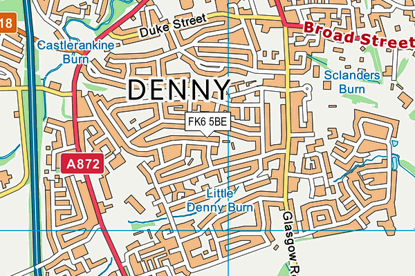 FK6 5BE map - OS VectorMap District (Ordnance Survey)