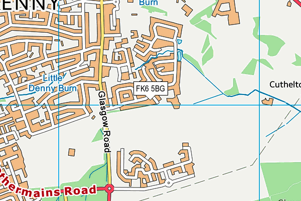 FK6 5BG map - OS VectorMap District (Ordnance Survey)