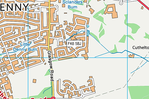 FK6 5BJ map - OS VectorMap District (Ordnance Survey)