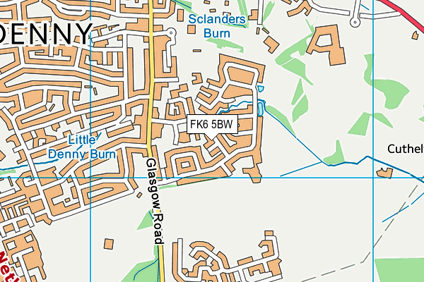 FK6 5BW map - OS VectorMap District (Ordnance Survey)