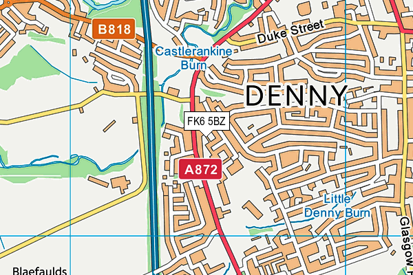 FK6 5BZ map - OS VectorMap District (Ordnance Survey)