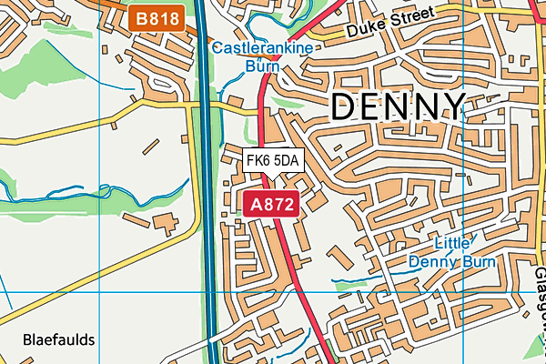 FK6 5DA map - OS VectorMap District (Ordnance Survey)