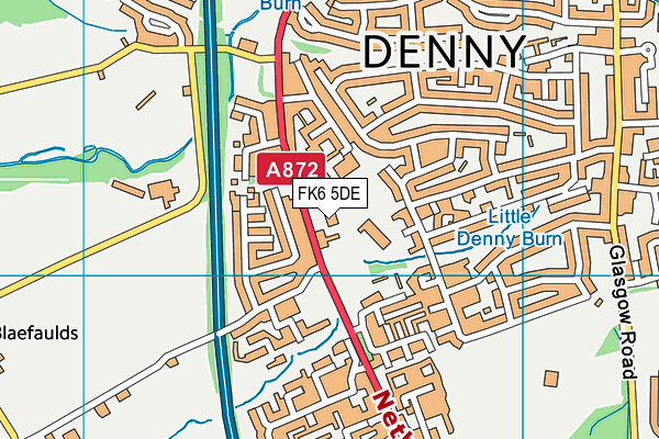 FK6 5DE map - OS VectorMap District (Ordnance Survey)