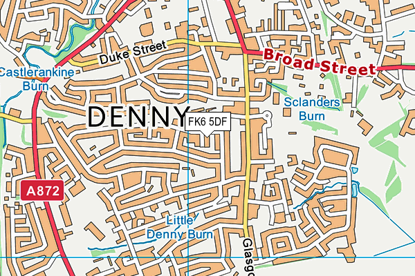 FK6 5DF map - OS VectorMap District (Ordnance Survey)